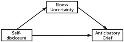Relationship between self-disclosure and anticipatory grief in patients with advanced lung cancer: the mediation role of illness uncertainty